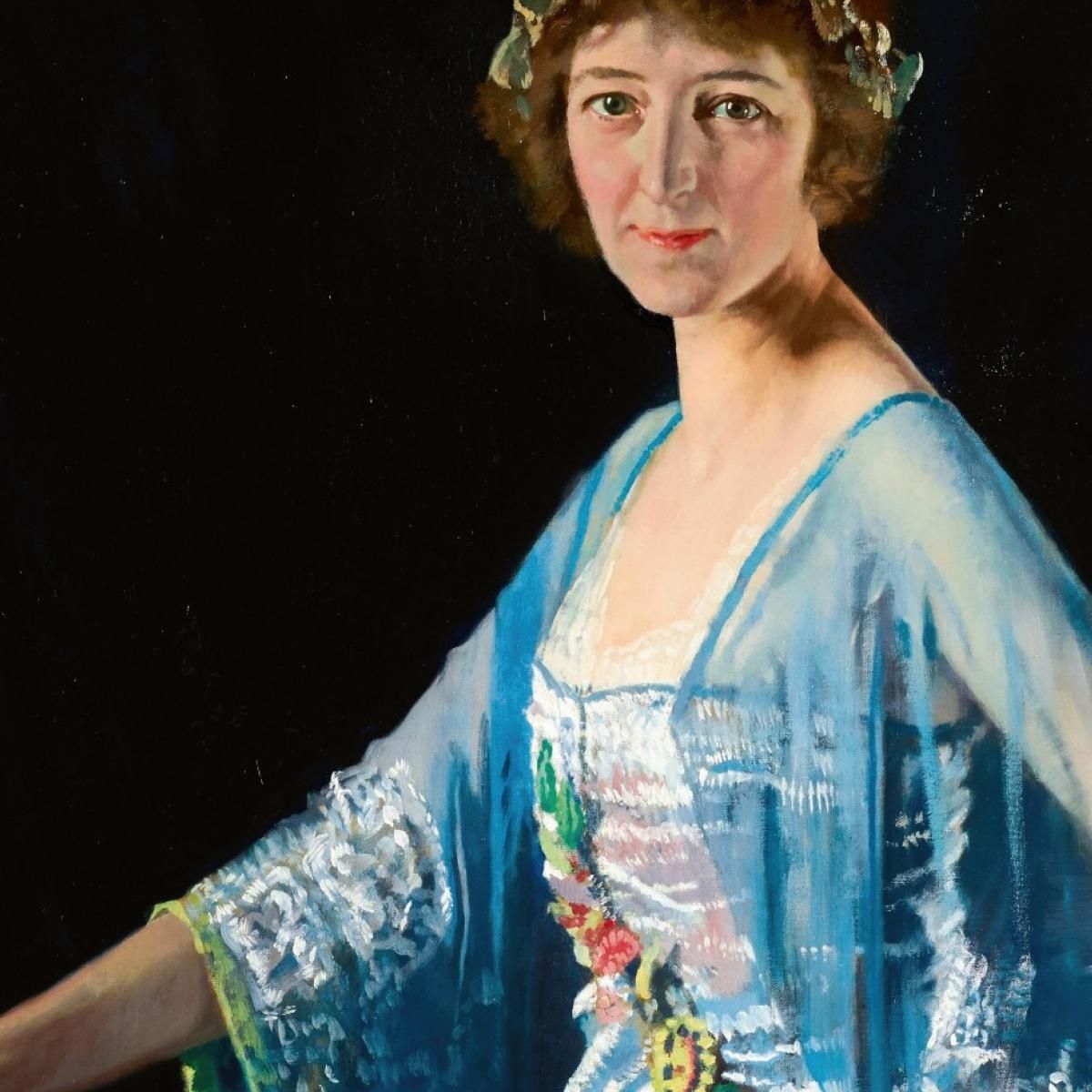 Portrait Of Mrs Georgiana Alice Drum William Orpen wrp27 canvas print