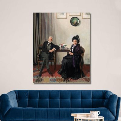 Portrait Of The Artist'S Parents William Orpen wrp29 canvas print 