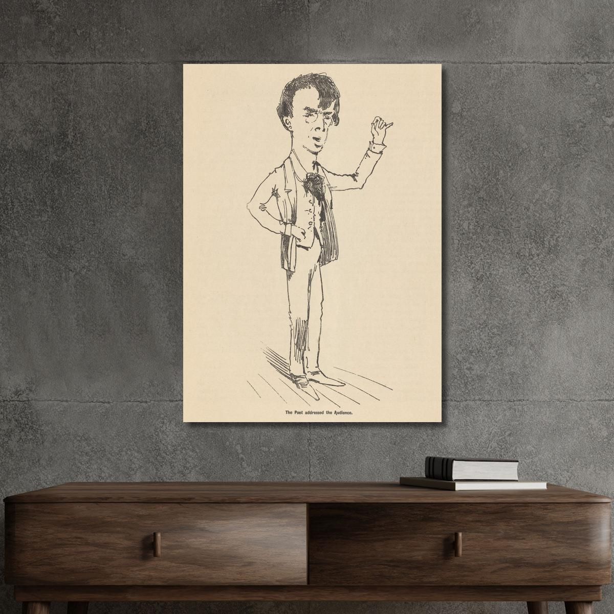 The Poet Addressed The Audience William Orpen wrp39 canvas print 