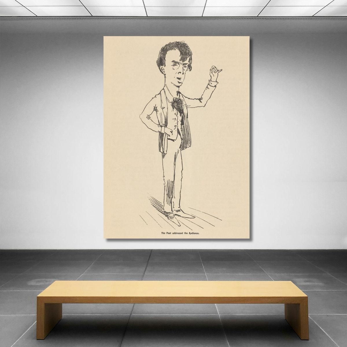 The Poet Addressed The Audience William Orpen wrp39 canvas print 