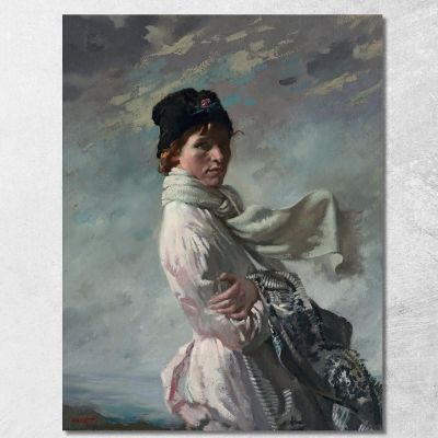 In Dublin Bay Portrait Of The Artist'S Wife William Orpen wrp42 canvas print 