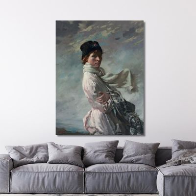 In Dublin Bay Portrait Of The Artist'S Wife William Orpen wrp42 canvas print 