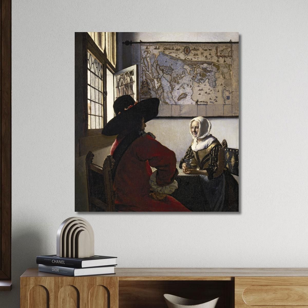 Officer And Laughing Girl Jan Vermeer jvr13 canvas print 