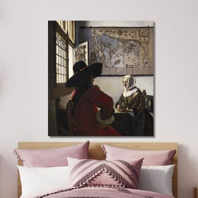 Officer And Laughing Girl Jan Vermeer jvr13 canvas print 