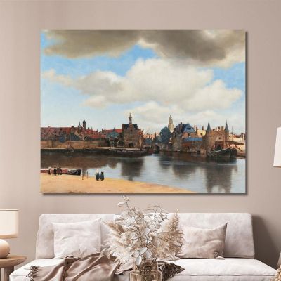 View Of Delft Jan Vermeer jvr31 canvas print 