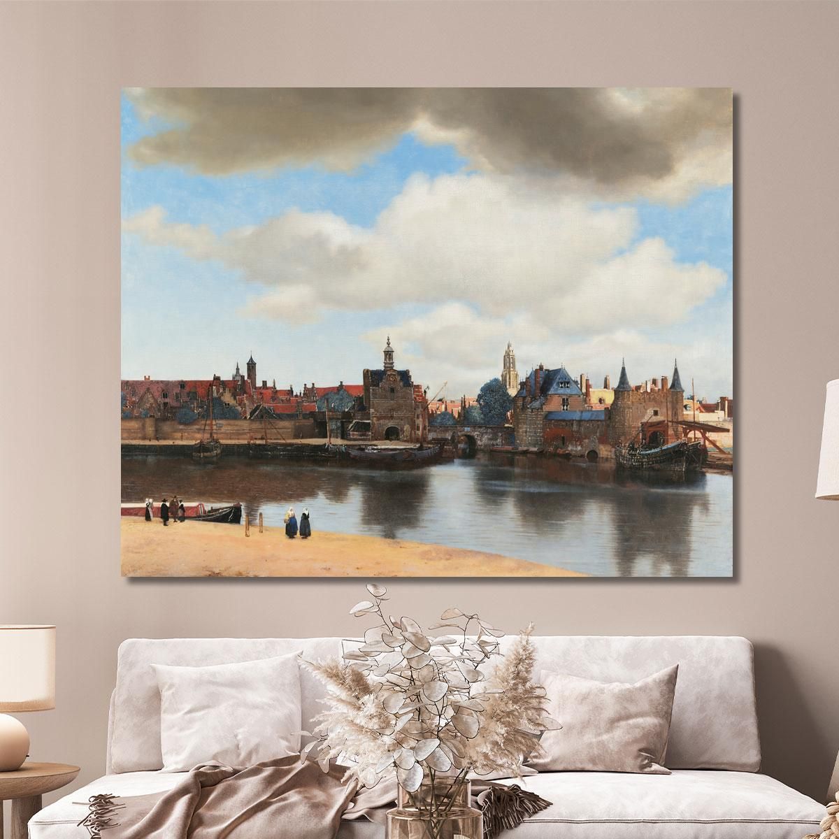 View Of Delft Jan Vermeer jvr31 canvas print 