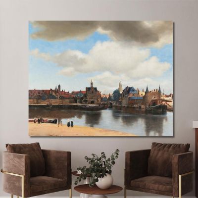 View Of Delft Jan Vermeer jvr31 canvas print 