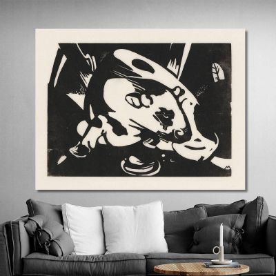 The Bull Franz Marc fmr13 canvas print 