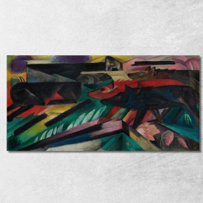 The Wolves Balkan War Franz Marc fmr14 canvas print 