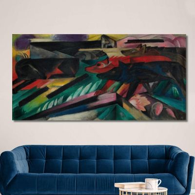 The Wolves Balkan War Franz Marc fmr14 canvas print 