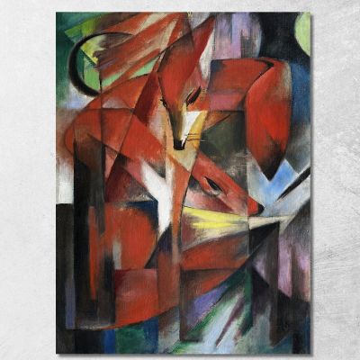 The Foxes Franz Marc fmr86 canvas print 