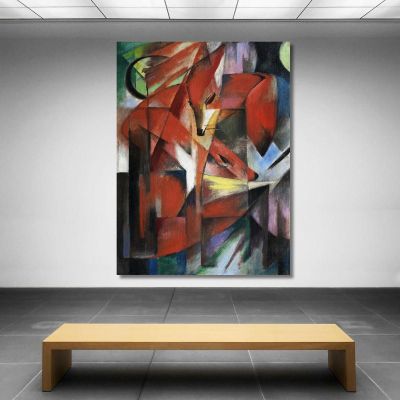 The Foxes Franz Marc fmr86 canvas print 