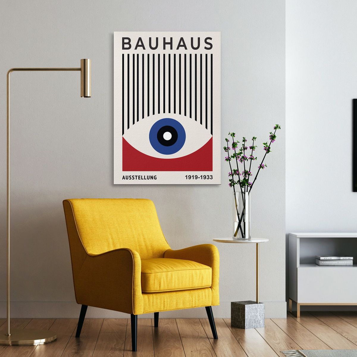 Bauhaus Vision Painting Geometry And Symmetry In Modern Aesthetics Bauhaus Style bhs6 canvas print 