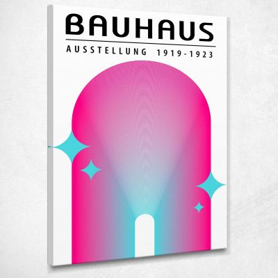 Bauhaus Painting Bright Shaded Arch Bauhaus Style bhs26 canvas print 