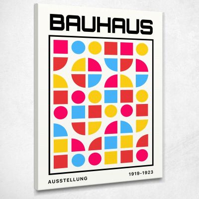 Bauhaus Painting Abstract Geometric Pattern Bauhaus Style bhs30 canvas print 