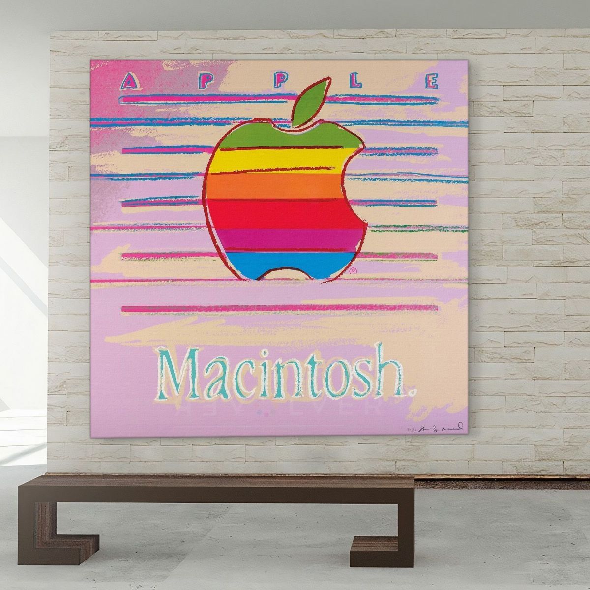Macintosh 1985 Andy Warhol aw4 canvas print 