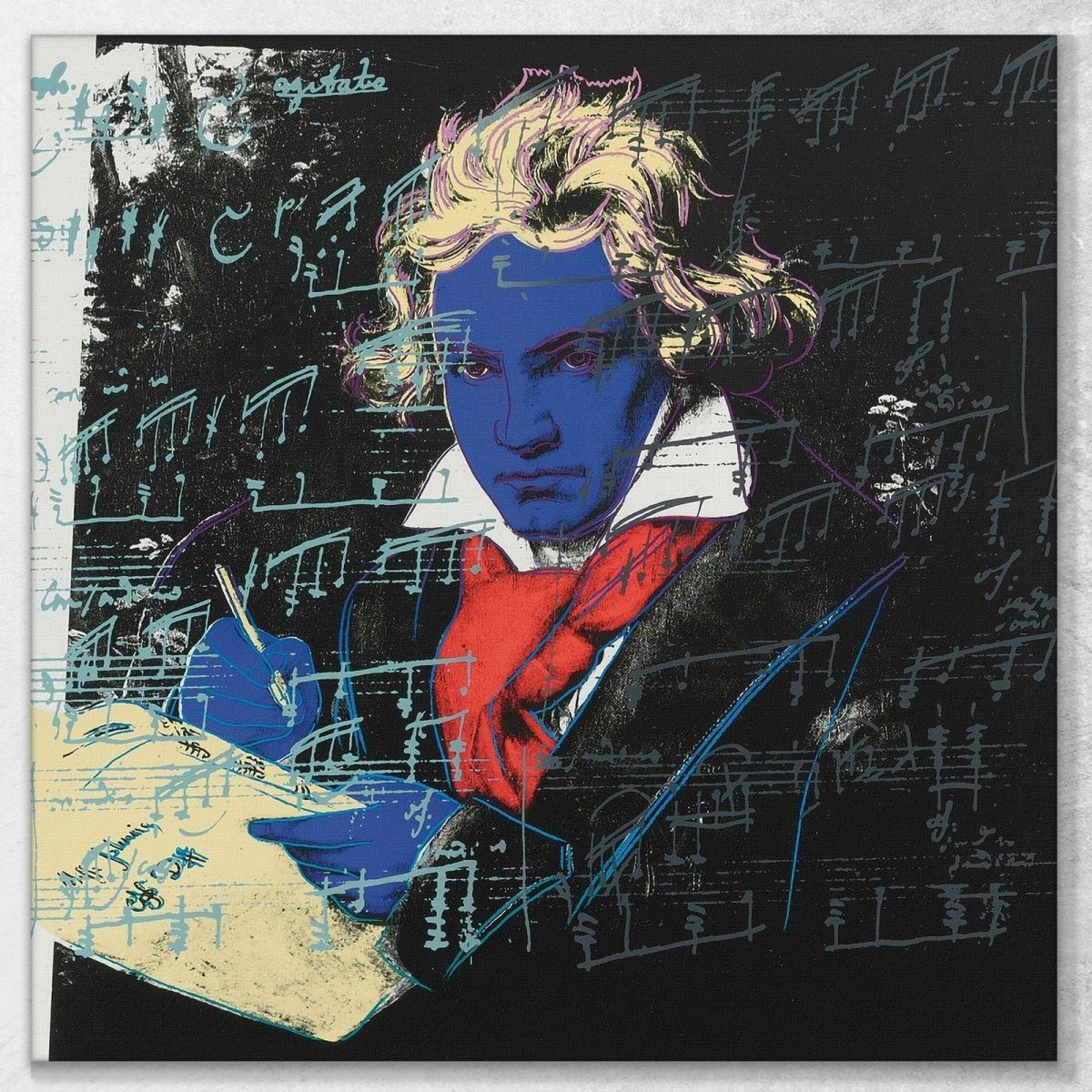 Beethoven 1987 Andy Warhol aw5 canvas print 