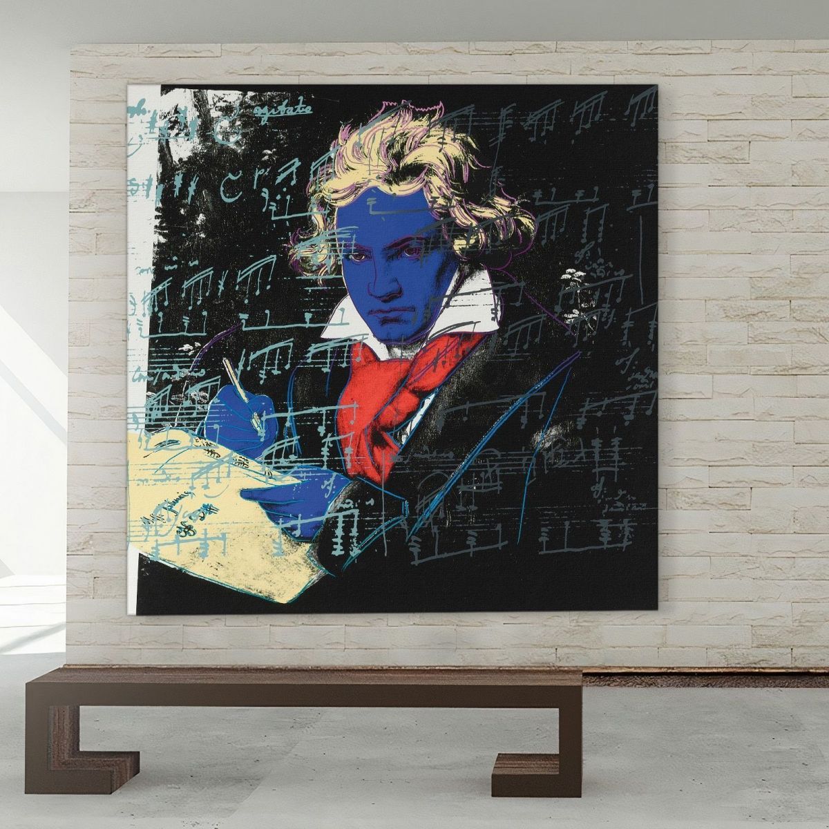 Beethoven 1987 Andy Warhol aw5 canvas print 
