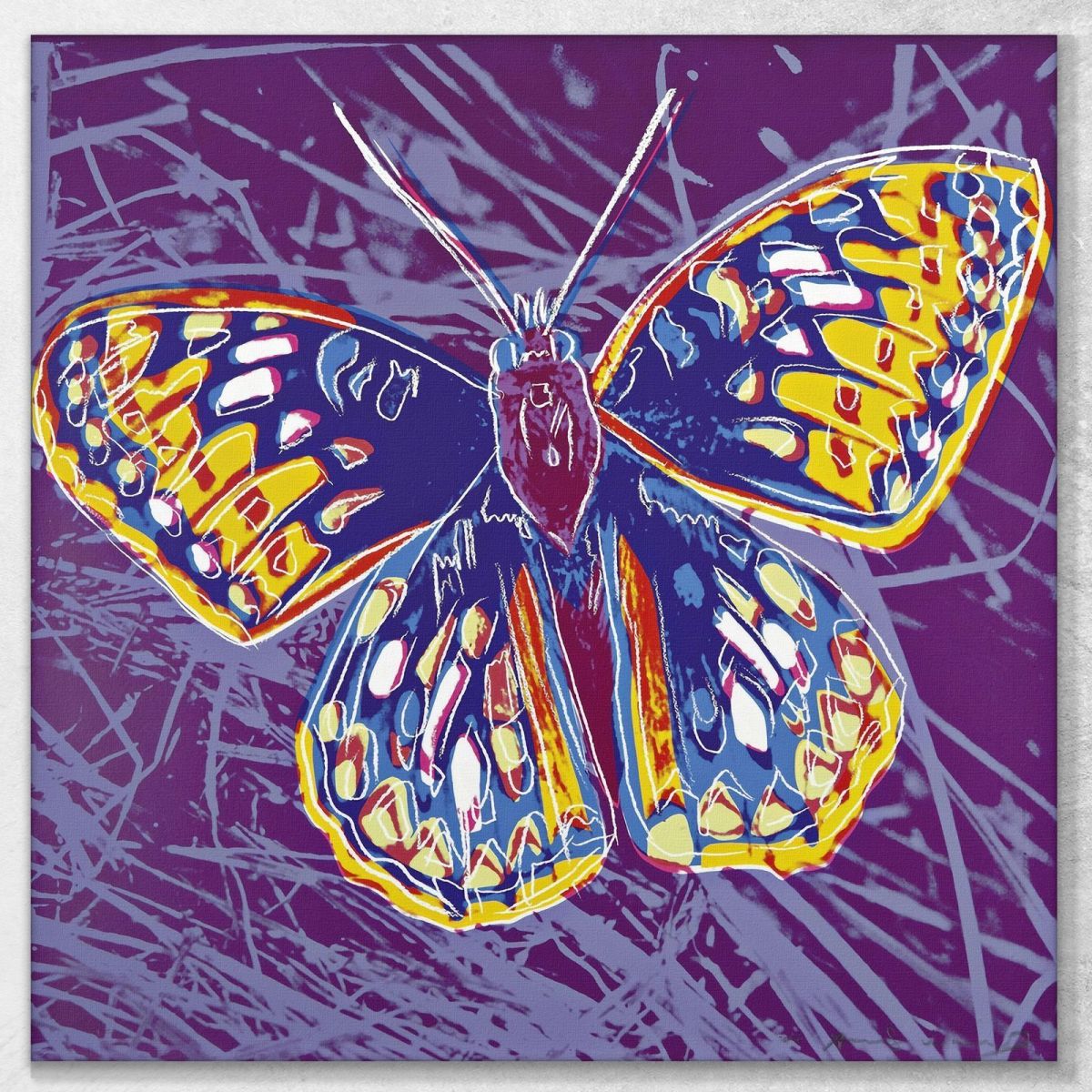 Butterfly 4 1987 Andy Warhol aw14 canvas print 