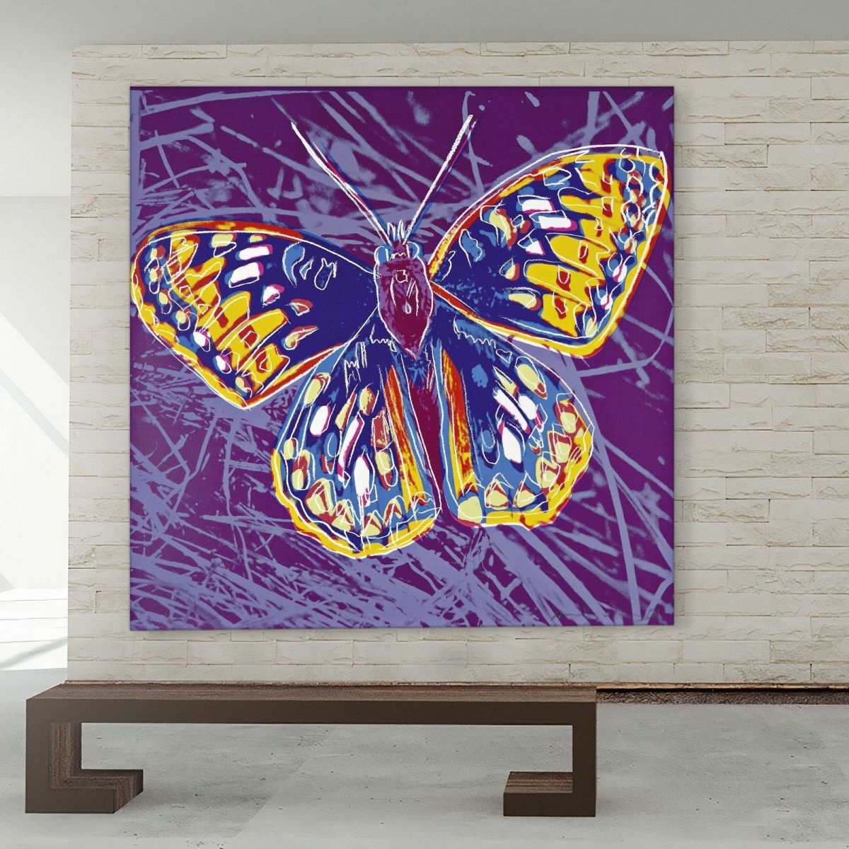 Butterfly 4 1987 Andy Warhol aw14 canvas print 