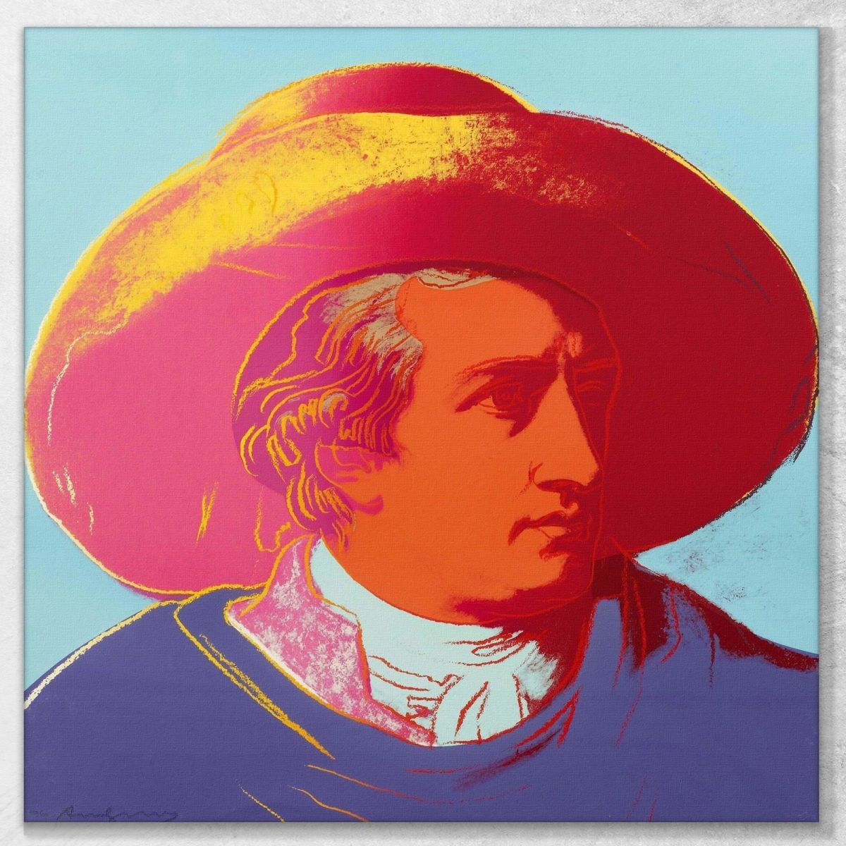 Goethe 4 1982 Andy Warhol aw38 canvas print 