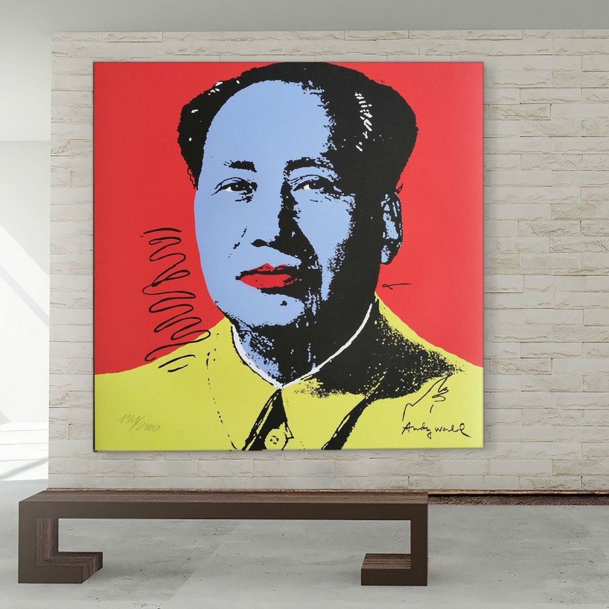 Mao 4 1972 Andy Warhol aw72 canvas print 