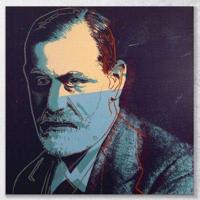 Sigmund Freud 1 1980 Andy Warhol aw102 canvas print 