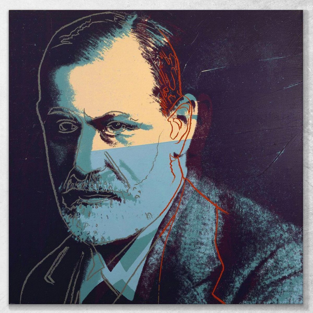 Sigmund Freud 1 1980 Andy Warhol aw102 canvas print 
