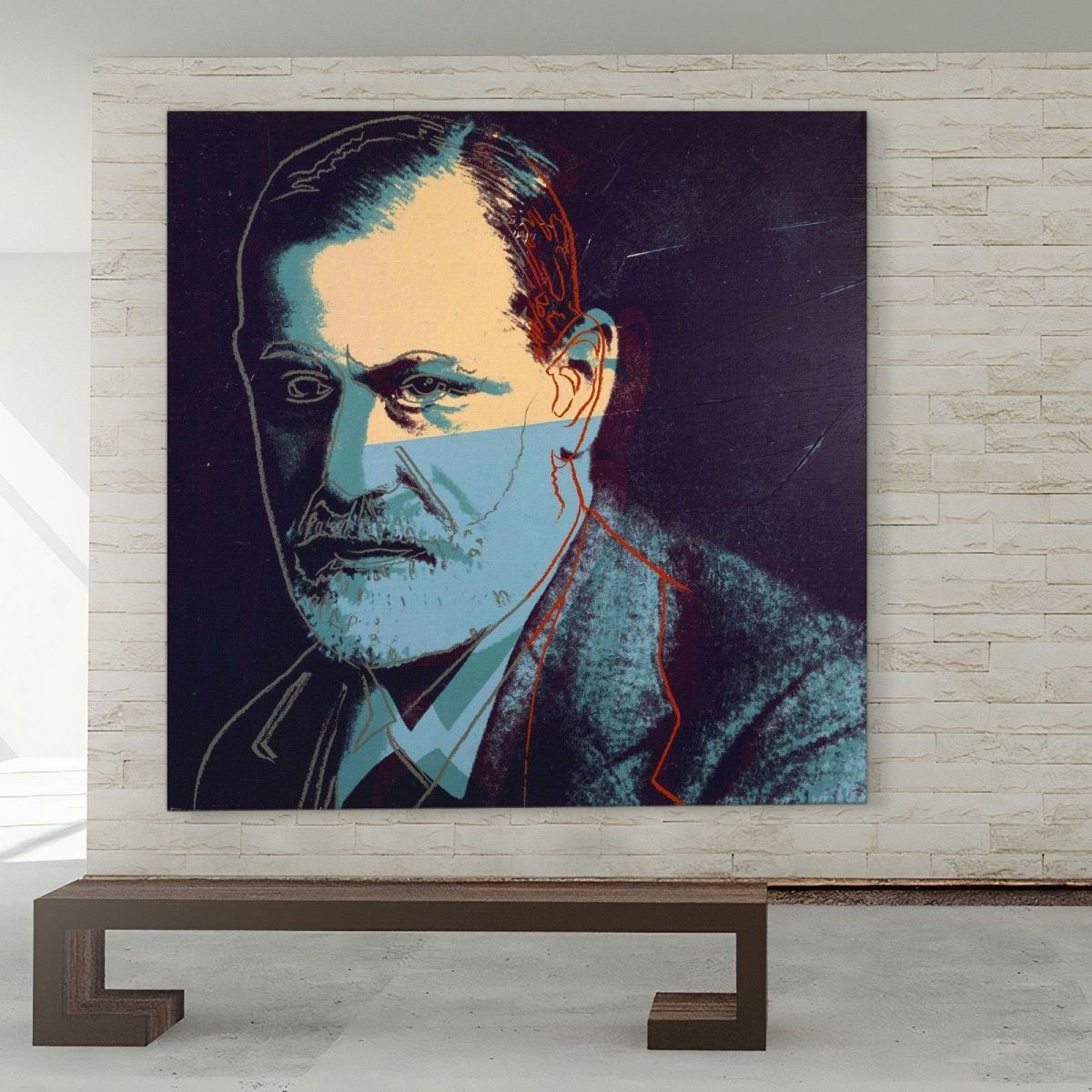 Sigmund Freud 1 1980 Andy Warhol aw102 canvas print 