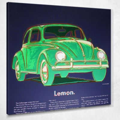 Volkswagen Lemon 3 Andy Warhol aw109 canvas print 