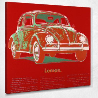 Volkswagen Lemon 4 Andy Warhol aw110 canvas print 