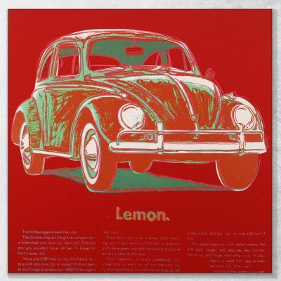 Volkswagen Lemon 4 Andy Warhol aw110 canvas print 