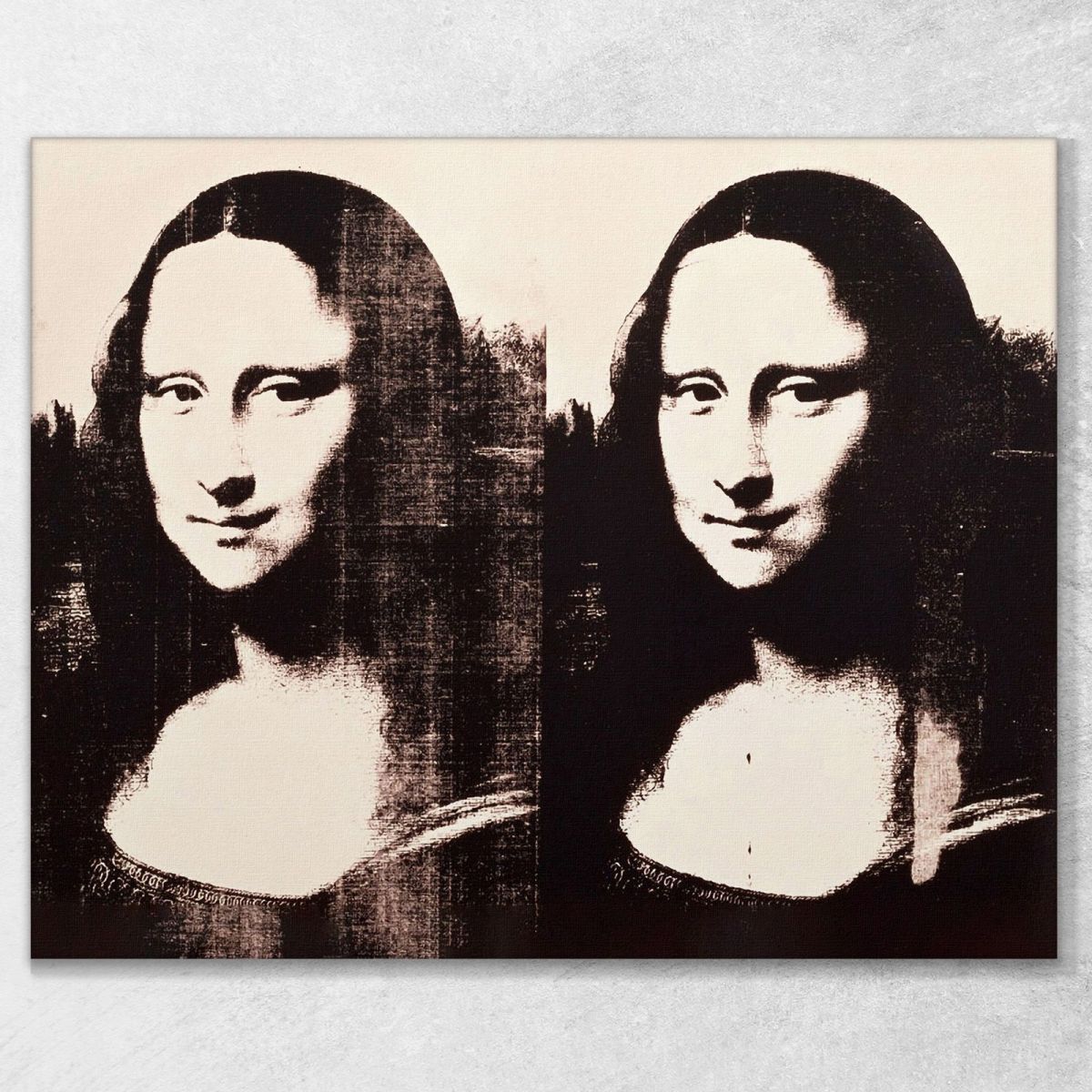 Double Mona Lisa 1963 Andy Warhol aw133 canvas print 