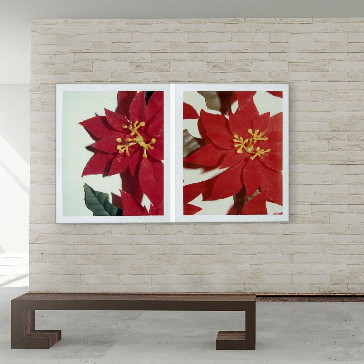 Poinsetta 6 1981 Andy Warhol aw145 canvas print 