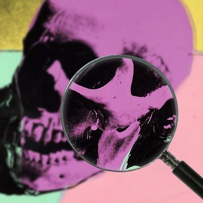 Skull 1 1976 Andy Warhol aw148 canvas print