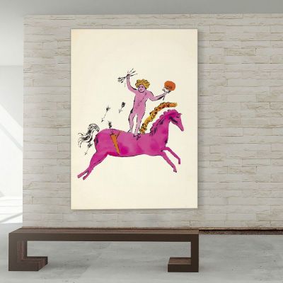 Cherub And Horse 2 1950 Andy Warhol aw192 canvas print 