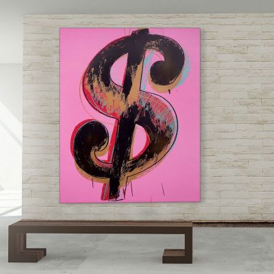 Dollar Sign 3 1981 Andy Warhol aw204 canvas print 
