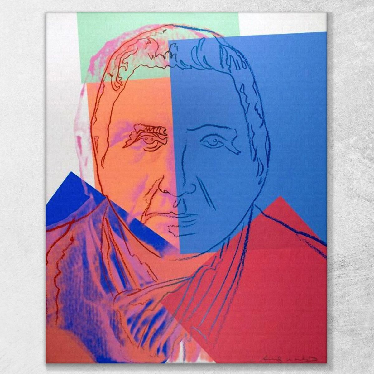 Gertrude Stein 1980 Andy Warhol aw216 canvas print 