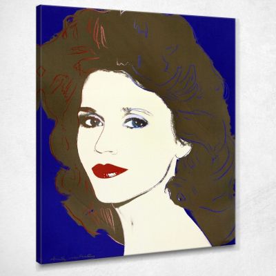 Jane Fonda 3 1982 Andy Warhol aw219 canvas print 