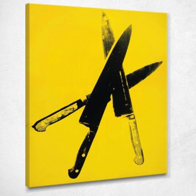 Knives 1 1982 Andy Warhol aw220 canvas print 