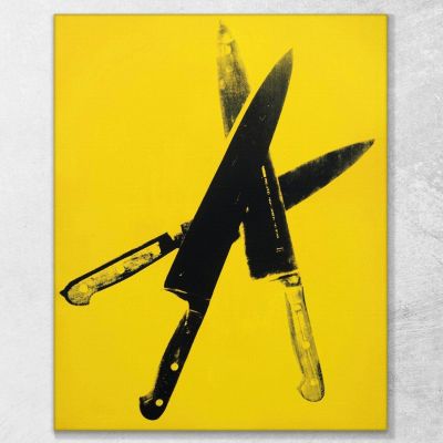 Knives 1 1982 Andy Warhol aw220 canvas print 