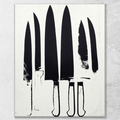 Knives 3 1982 Andy Warhol aw222 canvas print 