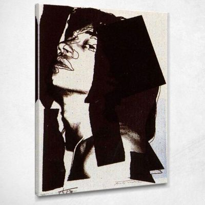 Mick Jagger 2 1975 Andy Warhol aw228 canvas print 