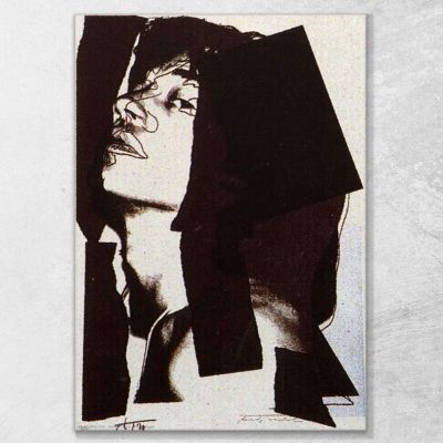 Mick Jagger 2 1975 Andy Warhol aw228 canvas print 