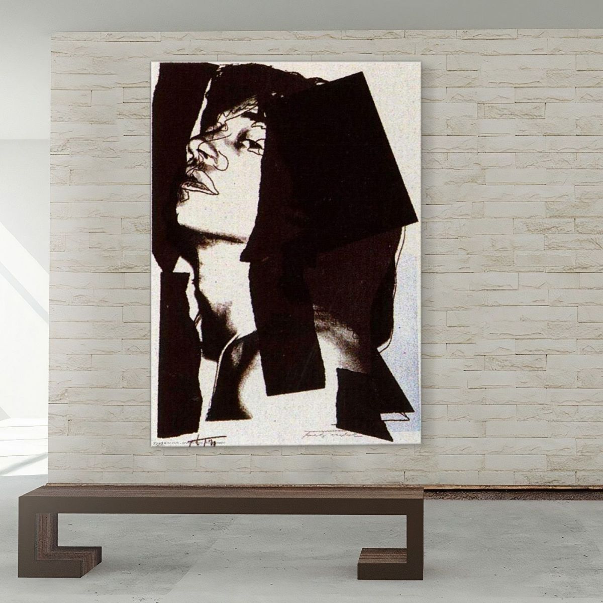 Mick Jagger 2 1975 Andy Warhol aw228 canvas print 