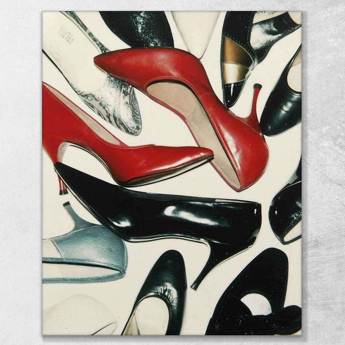 Shoes 1980 Andy Warhol aw248 canvas print 