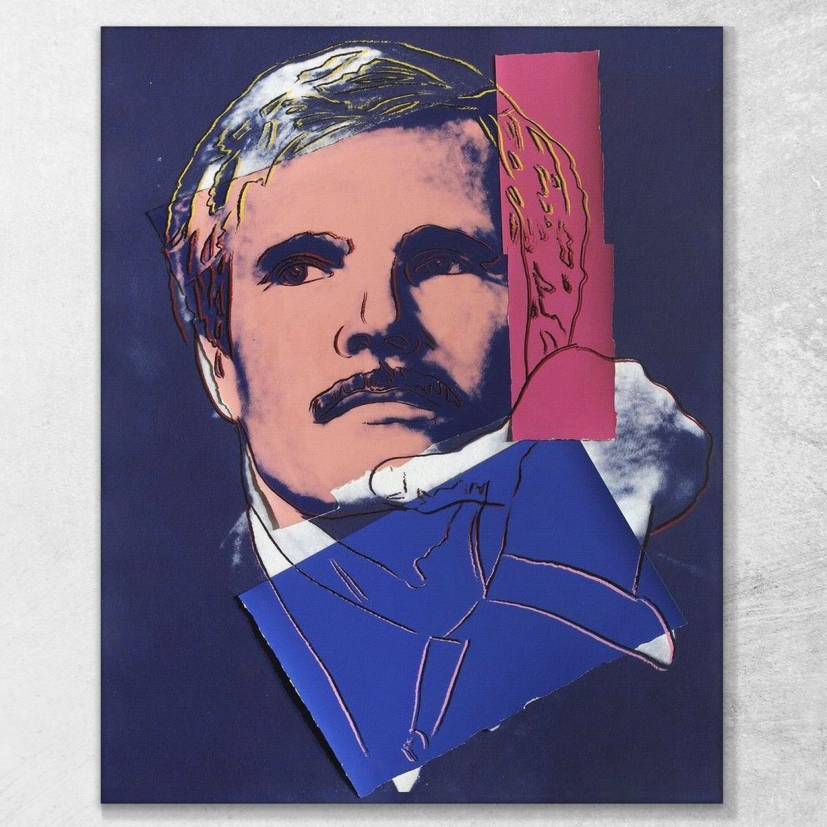 Ted Turner 1986 Andy Warhol aw252 canvas print 