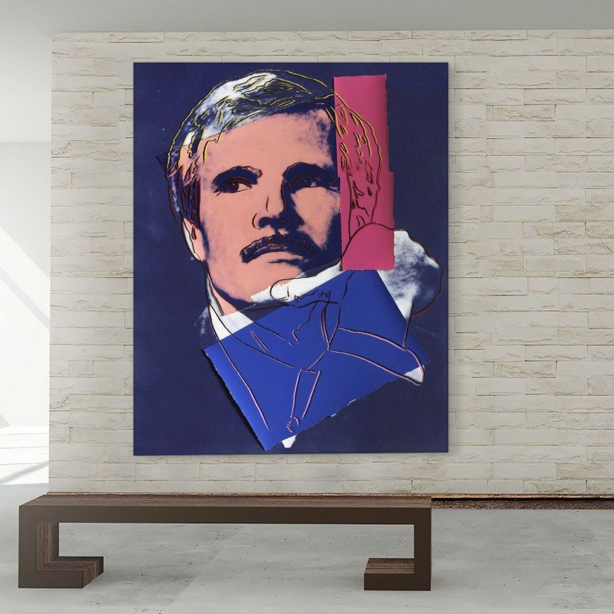 Ted Turner 1986 Andy Warhol aw252 canvas print 