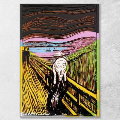 The Scream (After Munch) 5 1984 Andy Warhol aw259 canvas print 