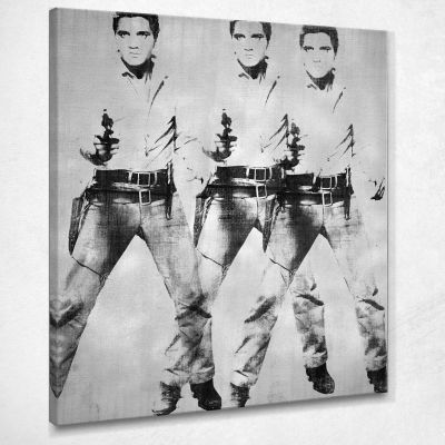 Triple Elvis 1963 Andy Warhol aw261 canvas print 